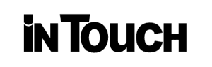In touch logo in black color with no background