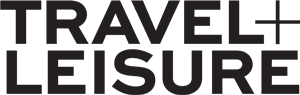 Travel + Leisure logo in black color with no background
